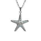 Sculpted Argentium Silver Starfish Pendant