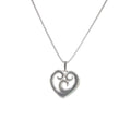 Argentium Silver Eternal Flame Heart Pendant