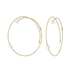 NEVE Earrings (Pearls ø 4 mm)