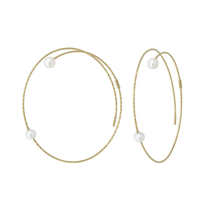 NEVE Earrings (Pearls ø 4 mm)