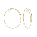 NEVE Earrings (Pearls ø 4 mm)