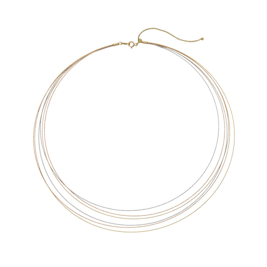 SATURNO 6 Files Necklace