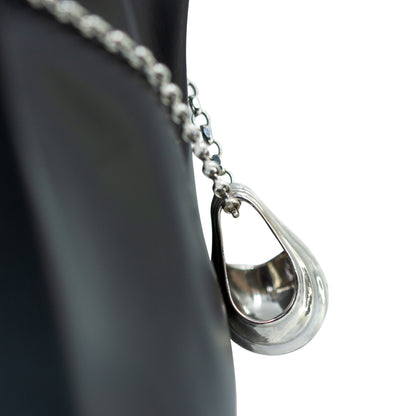 Argentium Silver Scallop Shell Pendant