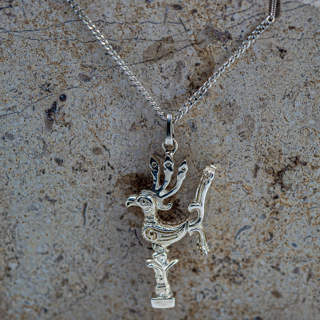 Argentium Sliver Celestial Phoenix Pendant