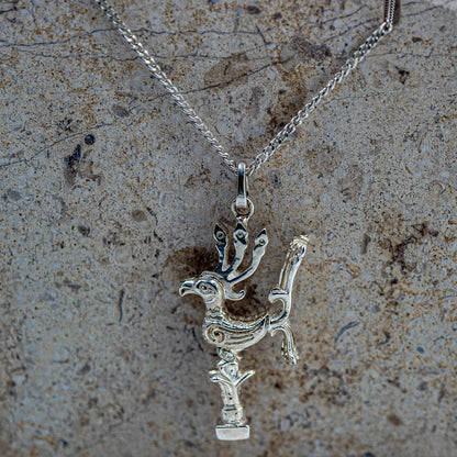Argentium Sliver Celestial Phoenix Pendant