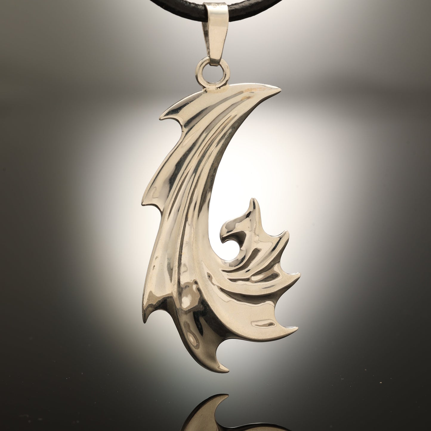 The Tribal Flame Bronze Hook Pendant