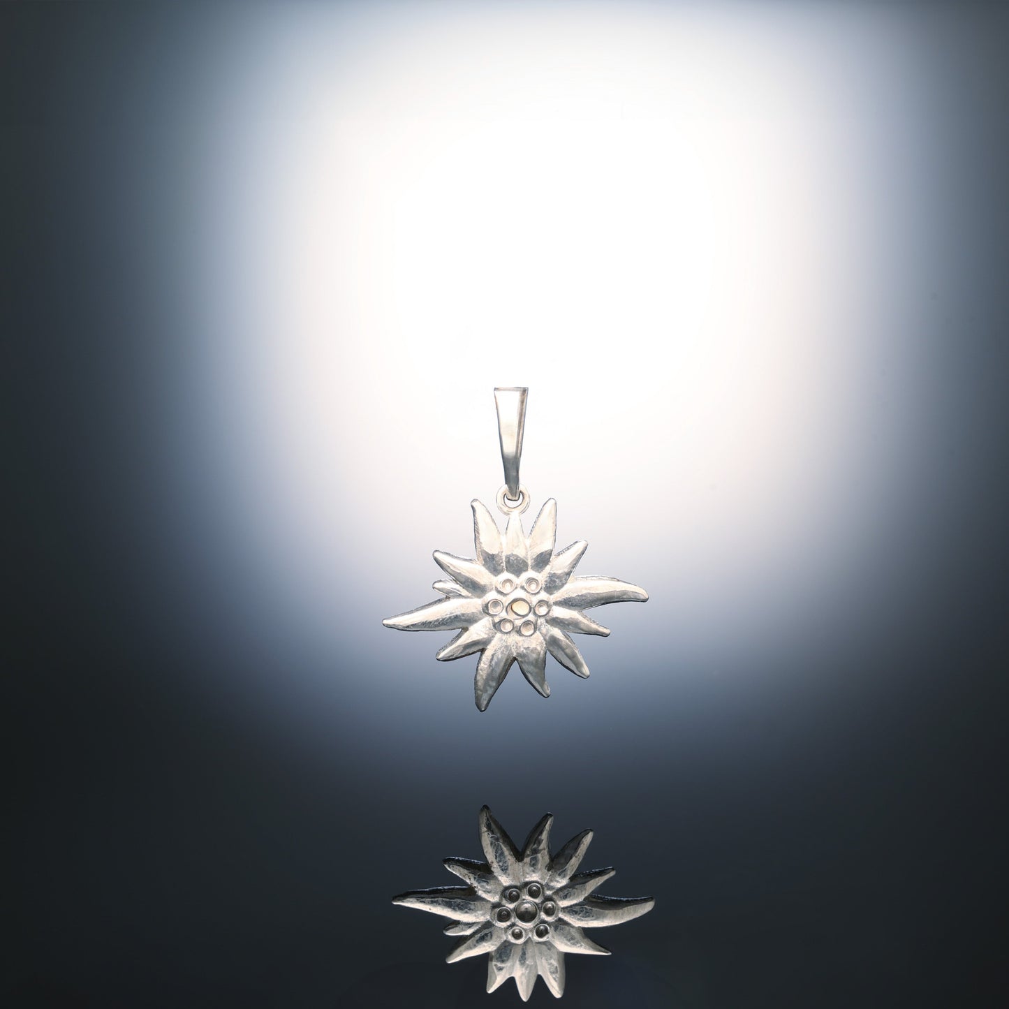 The Alpine Star: Solid Bronze Edelweiss Pendant