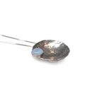 Lotus with Blue Lace Agate Pendant