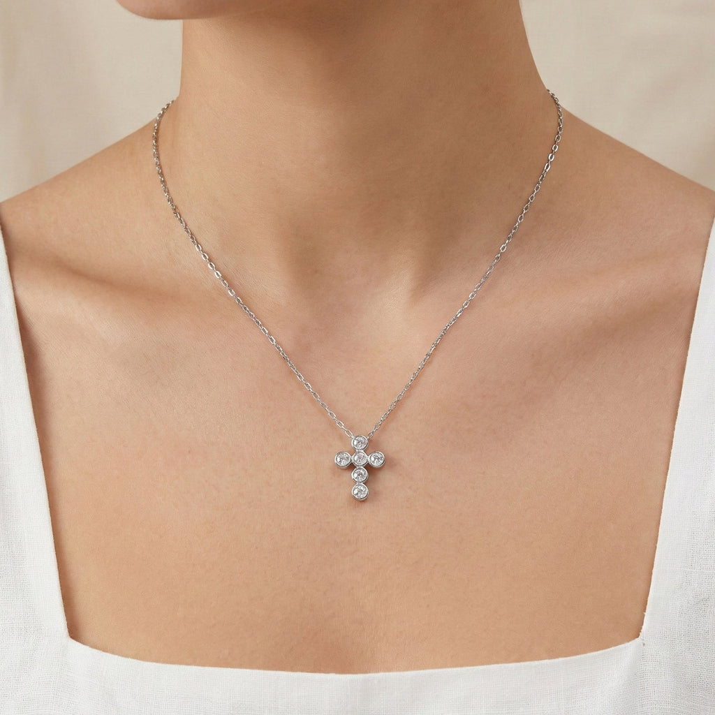 Silver Cross Necklace